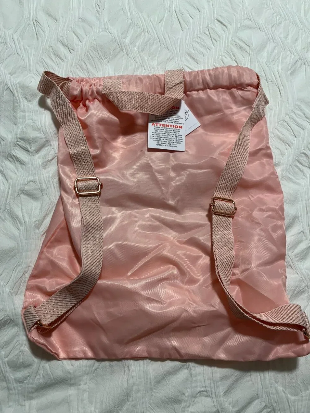 Disney Parks Bibbidi Bobbidi Boutique Cinderella Drawstring Backpack & Sash NWT‎